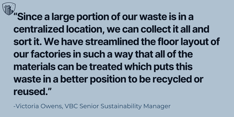 “Since a large portion of our waste is in a centralized location, we can collect it all and sort it. We have streamlined the floor layout of our factories in such a way that all of the materials c (1)